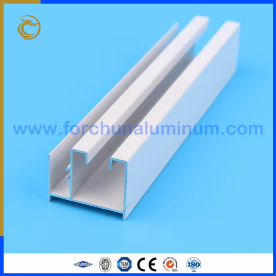 Proveedor de película plástica y papel marrón Foshan Marco de espejo de aluminio Perfil de aluminio