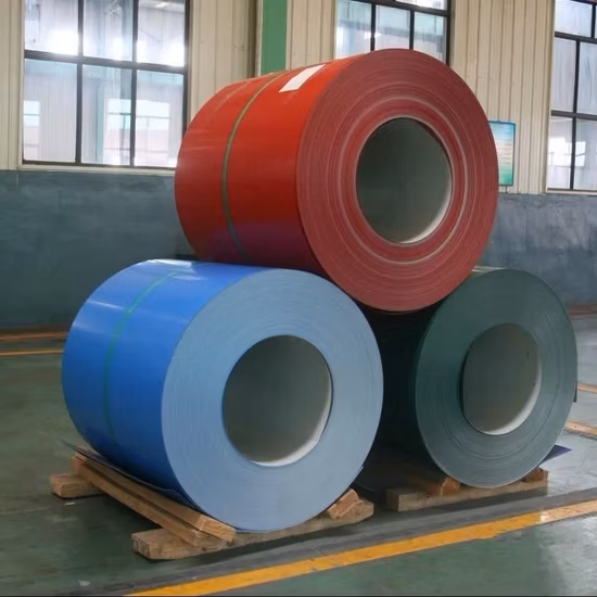 Material para techos 3xxx PVDF 1050 1060 H14 H18 H32 Al Ppal PE HDP Aluminio recubierto de color 3003 3004 H24 Bobina de aluminio prepintado de aleación