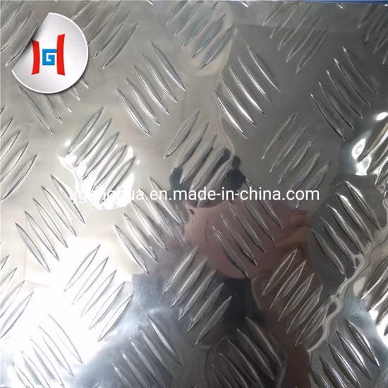 Hoja de aluminio a cuadros 1050 1060 1070 Hojas de aluminio con espejo Bobina en relieve de aluminio